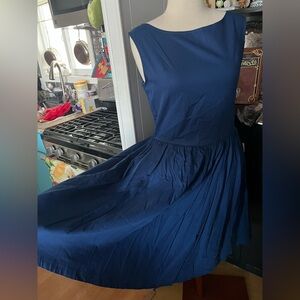 Lindy Bop Blue Audrey dress xl uk16 us 12 new with tags